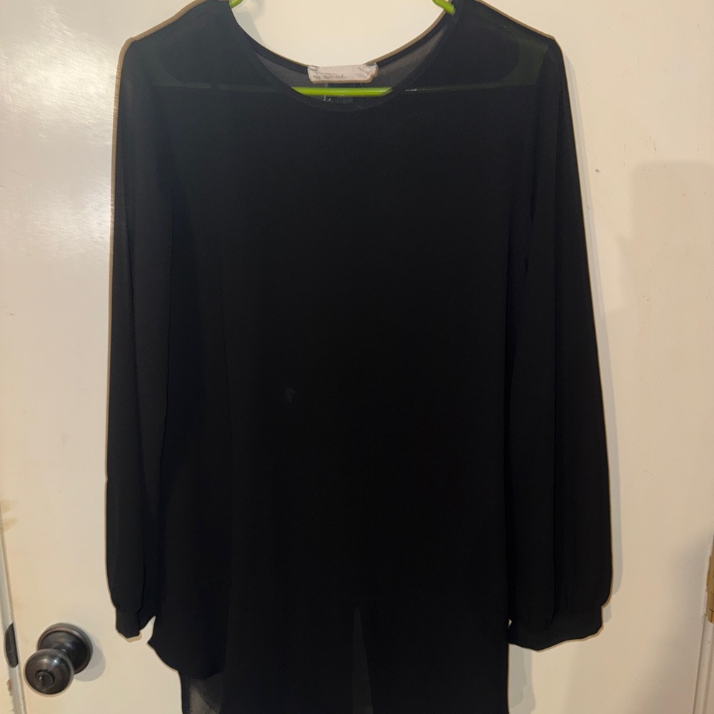 My Beloved Black 3/4 Sleeve Blouse